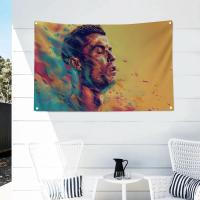Bandera De Cristiano Ronaldo CR7 1PC Banderas Y Banderas De Polyester Para Exterior Decoración De Habitaciones Estilo Aesthetic Con Cuatro Agujeros - details 7
