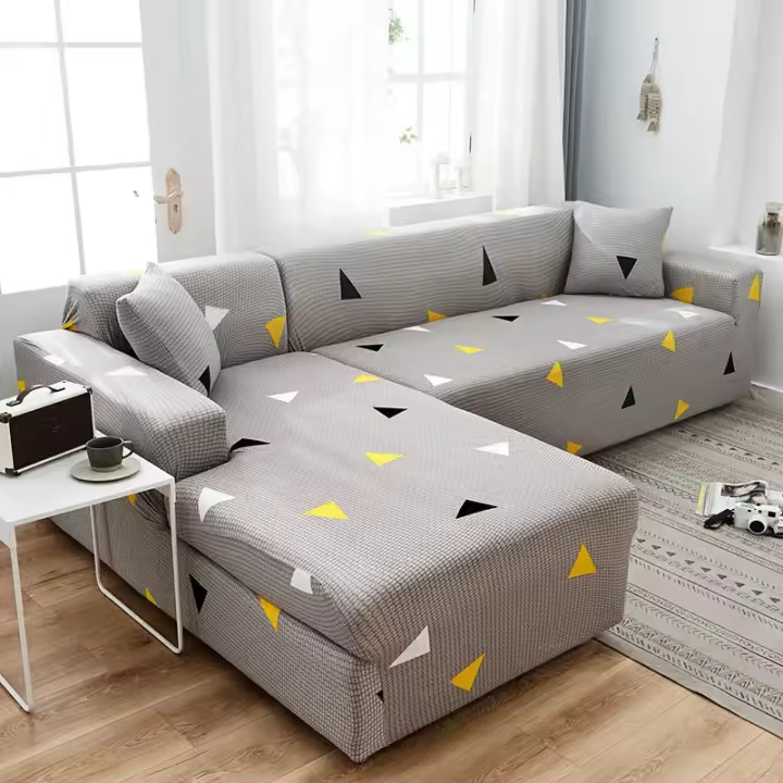 Fundas de sofá elástica en forma de L, cubierta Universal de esquina, seccional, 2 piezas，Funda de sofá，Fundas Sofa Elasticas - 1