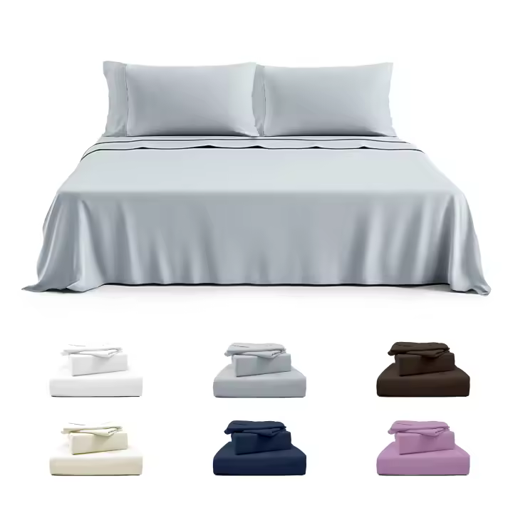 Sábana cama 135 verano, Ropa de cama transpirable, Juego de sábana, sábana bajera, sábana plana y funda para almoahda, sábana cama poliester - 1
