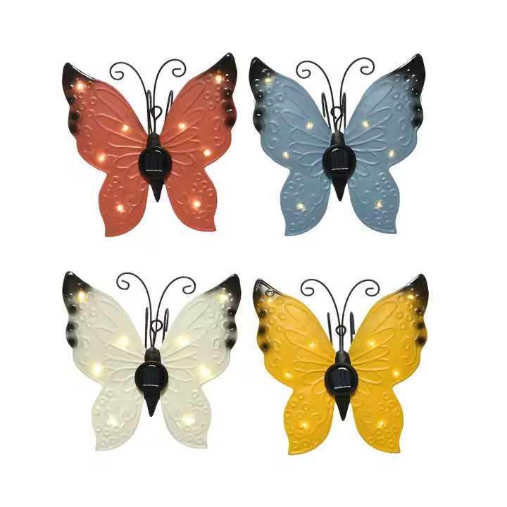 Luz solar con forma de mariposa 17,8x6x4cm modelos surtidos - 1