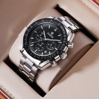 Reloj De Cuarzo Retro Clásico Para Hombres Odeda Design 2024 45mm 30m Impermeable Deportivo Y De Negocios Con Cierre De Plegar Y Seguridad - details 0