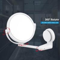 Espejo De Maquillaje Plegable De Pared Para Baño Con Ventosa Libre De Agujeros Accesorios De Baño De Alta Definición Material ABS Y Acero Inoxidable - details 5