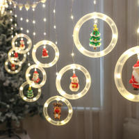 Luces Navideñas LED Decorativas En Forma De Estrella Y Cortina Para Arbolito De Navidad Cadena De Luces Para Crear Ambiente Festivo - details 9