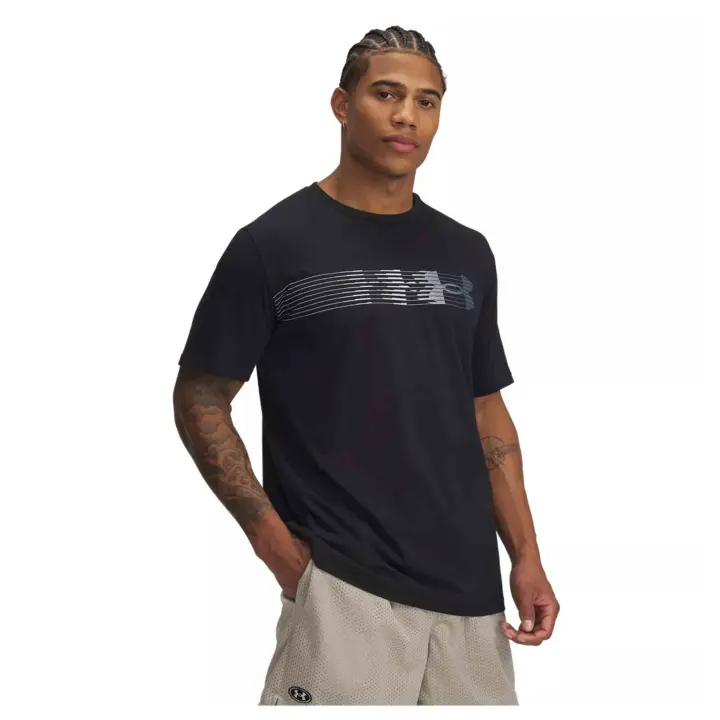 Camiseta de Manga Corta Under Armour Lc Fly In Logo para hombre en color negro - 1