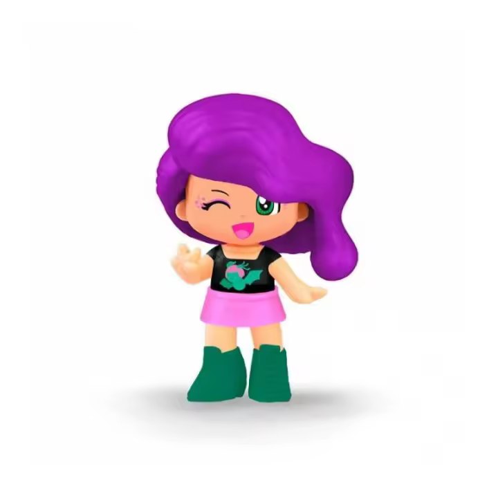 PINYPON SERIE 14 TERRIFIC PELO LILA DE FAMOSA - 1