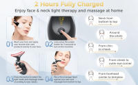Instrumento De Rejuvenecimiento De La Piel 7 En 1 Levantamiento Y Acondicionamiento Anti Envejecimiento Para Arrugas Del Cuello Masajeador Facial Belleza USB CABLE Acrylic - details 3
