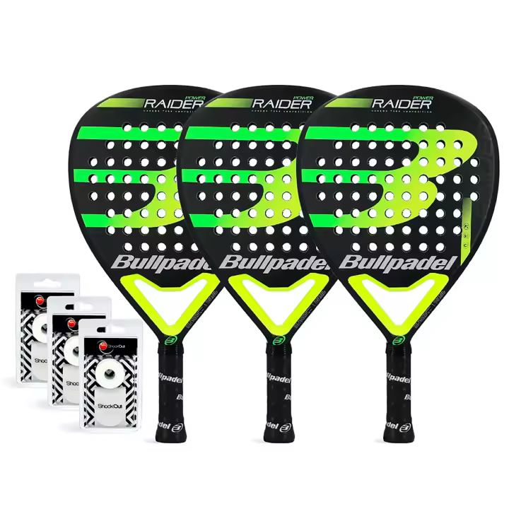 Tripack Bullpadel Raider Pwr Green - 1