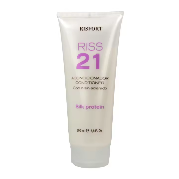 Risfort riss 21 silk protein acondicionador 200 ml, acondicionador hidratante con o sin aclarado. - 1