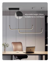 Modernas Candelabros De Aluminio Lámparas Colgantes LED Para Comedor Dormitorio Estudio Sala De Estar Iluminación Doméstica - details 1