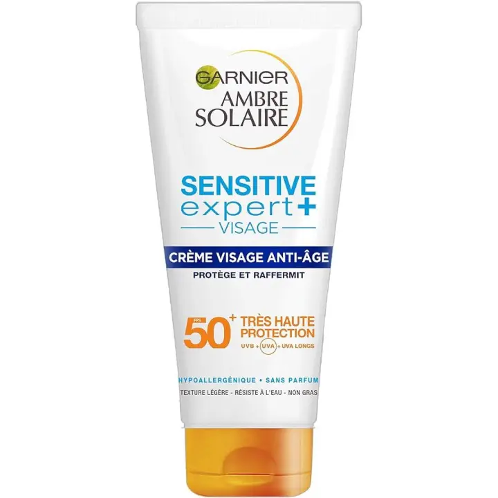 Garnier Ambre Solaire Sensitive Expert+ Crema Protectora Antiedad SPF50+ 100ml - 1