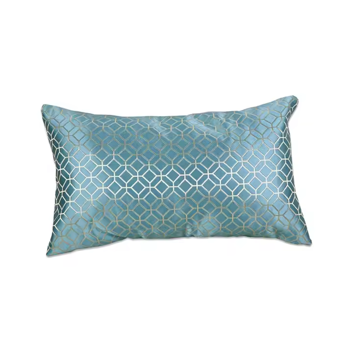 Cojin 50*30 octogonos azul fondo dorado 380g laika  Material: Poliester Medidas (Ancho*Alto*Fondo): 50*30*8Presume de casa - 1