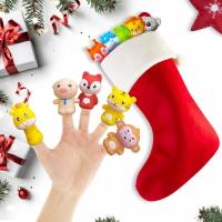 10PCS Teatrillos De Goma Suave Para Niños Juguetes Educativos De Peluche Animal Para Juegos De Rol Y Cuentos Regalo Para Niñas - details 7
