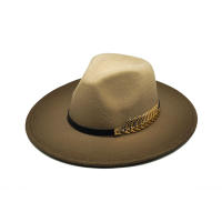 Gorro De Paja Gradiente De Otoño E Invierno Para Hombres Y Mujeres Gorro Fedora Clásico Con Pico Ancho Gorro De Paja Imitación Lana Cloche Para Mujer - details 11