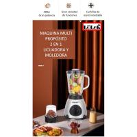 Licuadora 2 en 1 Lolek de Frutas y Verduras con Picadora y Moledora de Granos de Cafe y Legumbres - Vaso de Vidrio - 3 Velocidades - Molinillo de Cafe - Potencia de 400W - details 3