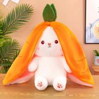 Muñeco De Peluche Transformable En Fresa Y Conejo De Zanahoria 25CM Juguete Suave Regalo Ideal Para Niños Y Adultos - details 1