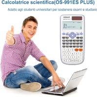 Calculadora científica 417, función 2 líneas, 10 + 2 dígitos, Pantalla escrita, calculadora Solar Ultraligera (OS 991ES Plus) - details 4