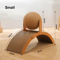 Juguete De Agarre Para Gatos De Madera Resistentes Al Desgaste Con Tablero De Rasguño Sisal Bola De Juguete Para Uñas De Gatos - details 8
