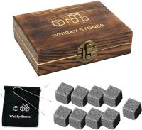 Juego De 9 Piedras De Escocés Para Whiskey Inodoro De Granito Reutilizables Cubos De Hielo Mejor Regalo Para Padre Y Esposo - details 4