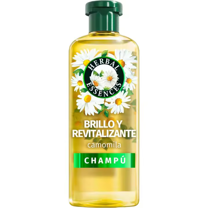 Herbal- Champú Camomila Brillo & Revitalizante 350ml-Aporta Brillo y Suavidad al Pelo Encrespado y Apagado, Con Extracto de Manzanilla e Ingredientes de Origen Natural- Sin Siliconas - 1