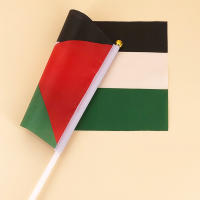 Pequeña Bandera De Palestina Portátil 5/10/20 Piezas Con Palo De Plástico Resistente Al Desvanecimiento Para Eventos Polyester - details 2