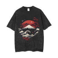 Camiseta Vintage Para Hombre Algodón Holgada Con Mangas Cortas Estampado Acido Camisetas Unisex Casual Transpirable - details 1