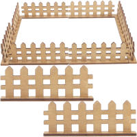 10Pcs Vallas De Madera Miniatura Para Jardín Decoración De Vallas De Flores Y Casas De Muñecas Suministro De Miniaturas - details 7