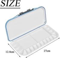 Paleta de acuarela, plegable y portátil, ideal para acuarela, acrílico y óleo. Un regalo ideal para artistas (Azul). Unidad 1. - details 0
