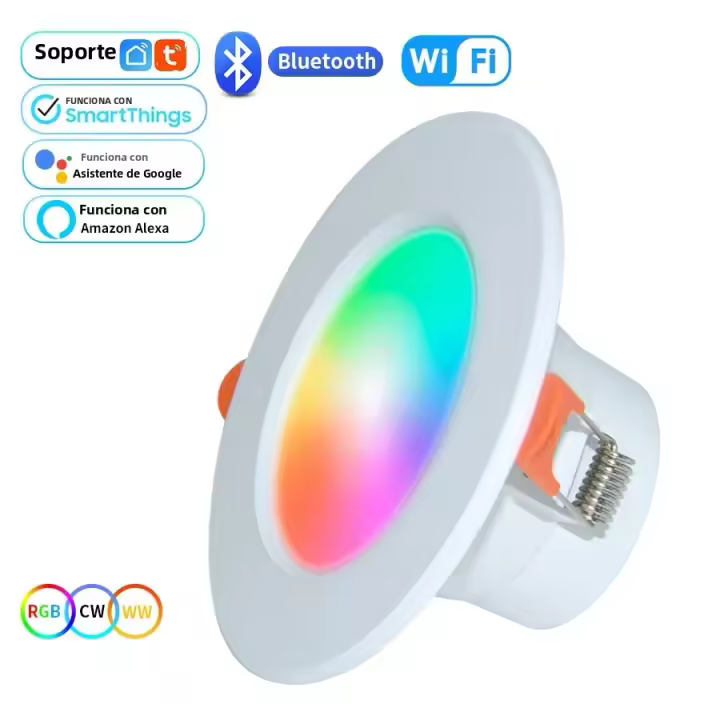 Luz De Techo Inteligente ZigBee LED RGB Dimmable Tuya WiFi Bluetooth Spot Revestido Control Por Voz Alexa Google Home 15W Para Foyer - 1