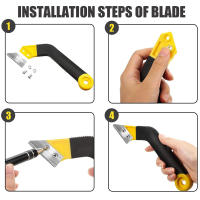 Juego De 12 Herramientas Para Eliminar Grout Cuchilla De Tajo Limpieza De Encaje De Azulejo Escobilla De Caulking Para Cocina Y Habitaciones - details 5