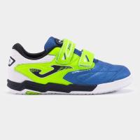 JOMA ZAPATILLAS INDOOR CANCHA JUNIOR 2404 COLOR AZUL CON VERDE Y BLANCO - details 0