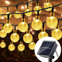 Luces De Cadena Solar LED 5m 20LED Luz Cálida Impermeable Para Decoración De Jardín Bodas Y Navidad Lámpara De Exterior - details 0