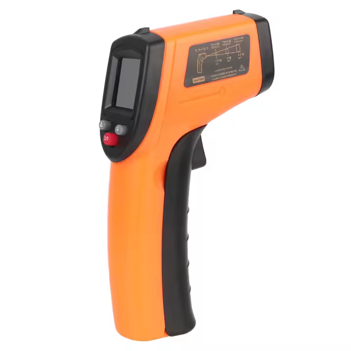 Pyrometro Infrarrojo Industrial GM320 C/F Thermómetro De Láser Punta De Pistoleta No Contacto Para Uso Industrial Medición Digital - 1