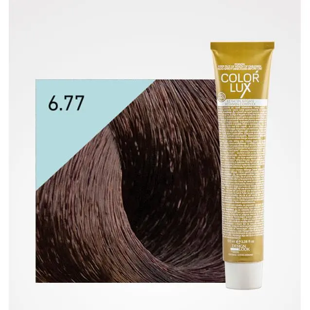 Tinte en Crema Color Lux 100ml: 6.77 Chocolate Fondant - Design Look - 1