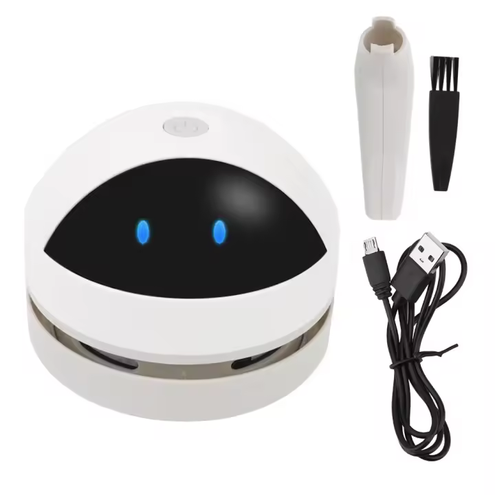 Aspiradora De Escritorio Mini Con Cepillo De Limpieza USB Recargable Eco-amigable Para Hogar Y Oficina Eliminador De Polvo - 1