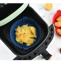 Silicona Air Fryer Fundas De Olla Repuesto Para Papel Encendido Alimentos Accesorios De Horno Reutilizable Bandeja De Hornear - details 12