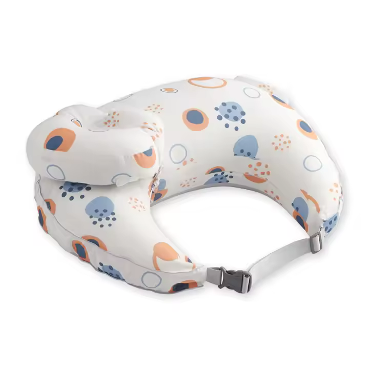 Almohada de lactancia Almohada para recién nacidos con capucha desmontable Almohada en forma de U de mezcla de algodón para el cuidado del bebé - 1