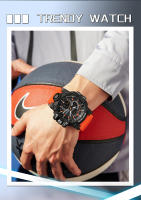 Reloj Militar Para Hombre SANDA Resistente Al Agua 50m Con Pantalla LED Y Cuarzo Deportivo Reloj De Pulsera Grande Con Luz Nocturna Y Alarmas - details 2