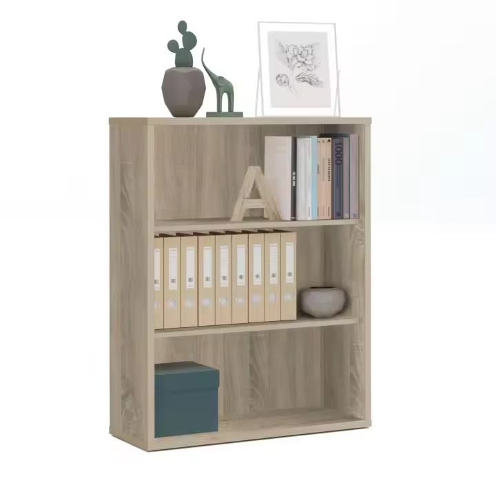 Miroytengo Estantería Baja Scaled Color Roble Cambrian 100x76x33 cm - 1