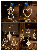 Lámparas De Navidad Para Decoración Colgantes Con Ventosa Para Ventanas Y Interiores Adornos De Año Nuevo Luz Pendente - details 2