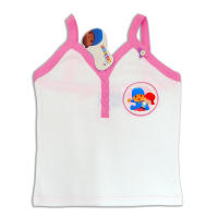 Pocoyo Camiseta Tirantes Infantil Blanco y Rosa 100% Algodón - details 0