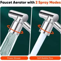Extensor De Grifo Robótico Retráctil Universal Con 1440 ° De Giradiscos Para Cocina Aerator De Agua De 2 Modos De Flujo - details 5