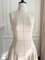 Vestido De Verano Para Mujer TWOTWINSTYLE Con Cuello Cuadrado Sin Mangas Cintura Alta Dobladillos Slim Vestido De Moda Femenino - details 14