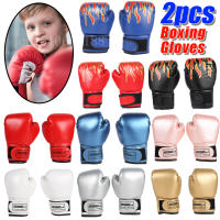 Guantes De Boxeo Para Niños 2Pcs Entrenamiento De Golpes Sparring De Kickboxing Protección De Mano Mitts Azul Negro Rojo Fitness - details 12