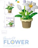 Bloques De Construcción De Flores Eteriores En Estilo 12 Juguetes De Montaje Para Niños Modelo De Decoración De Potted Plantas - details 2