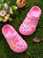 Clogs Transpirables Casuales Para Niñas Con Encantos De Dibujos Animados Slip-on Zapatillas De Playa Antideslizantes Para Jardín Zapatos De EVA Para Todas Las Estaciones - details 13