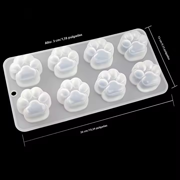 Molde De Silicona Para Resina En Forma De Pata De Gato DIY Molde De Joyería De Alta Calidad Sin Químicos Peligrosos - 1