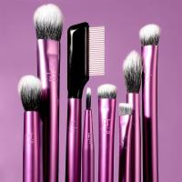 Juego de 8 pinceles para maquillaje de ojos de uso Diario: delineador, Sombra de ojos, Cejas y pestañas. - details 3