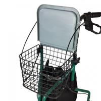 Mobiclinic Modelo Caleta Andador para adultos Marca Española para mayores minusválidos o ancianos de acero ligero plegable con cesta y 3 ruedas Color Verde - details 2