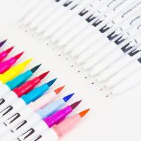Juego de 100 rotuladores de pincel de colores, juego de rotuladores de punta de fibra doble a base de agua, rotuladores para caligrafía, dibujo, manga, libro para colorear, etc. - details 1