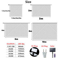 Guirnalda LED De Navidad 1.5x1.5M 2x3M Luces De Red De Jardín Para Fiestas Casuales Y Bodas Decoración De Puertas Y Ventanas - details 9